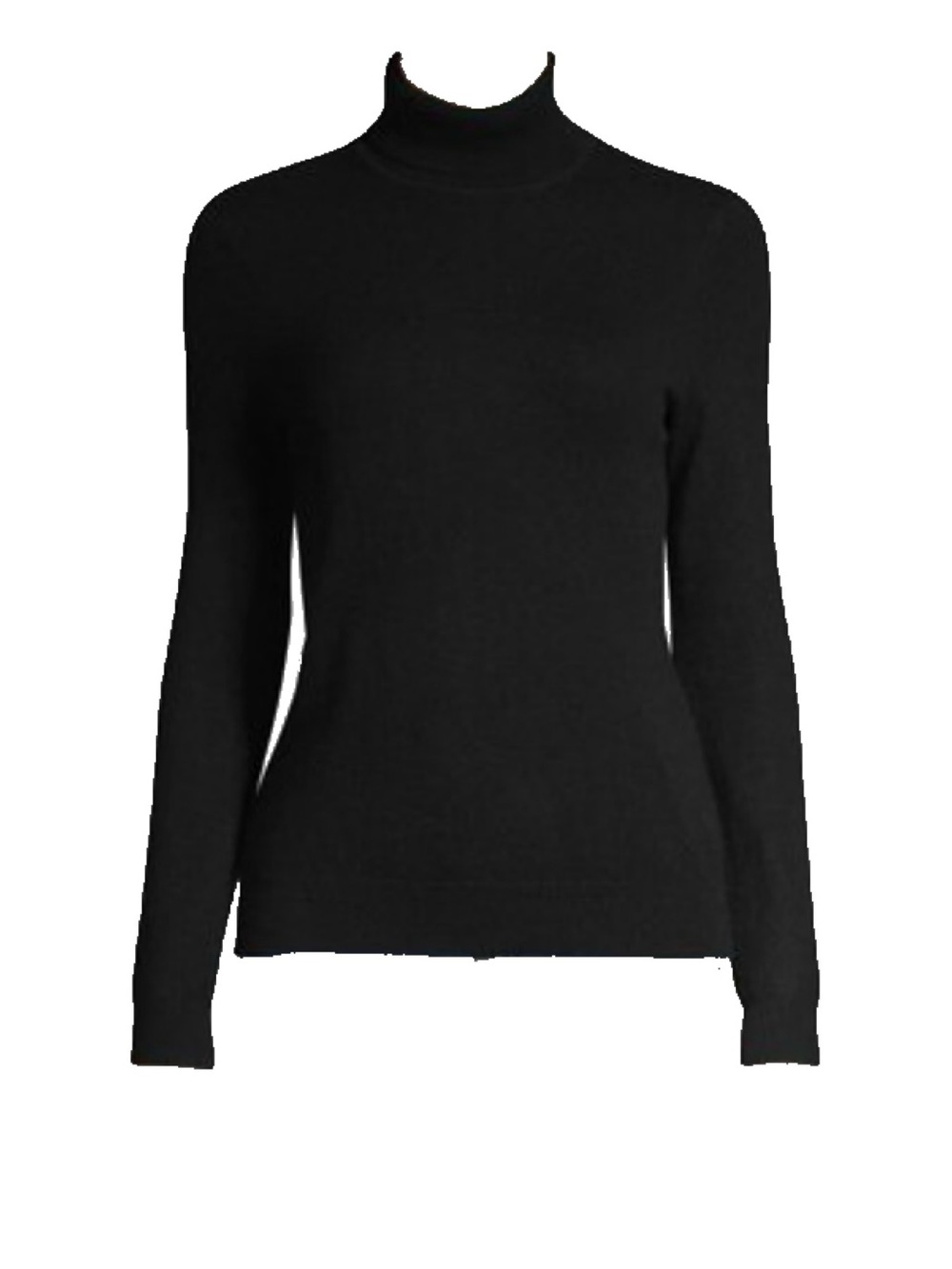 Lord & Taylor Black Turtleneck Cashmere Sweater - S